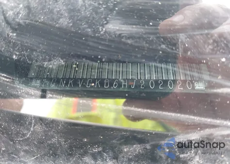 2017 Chevrolet Traverse 1Lt из США, поврежденный, VIN 1GNKVGKD6HJ202020